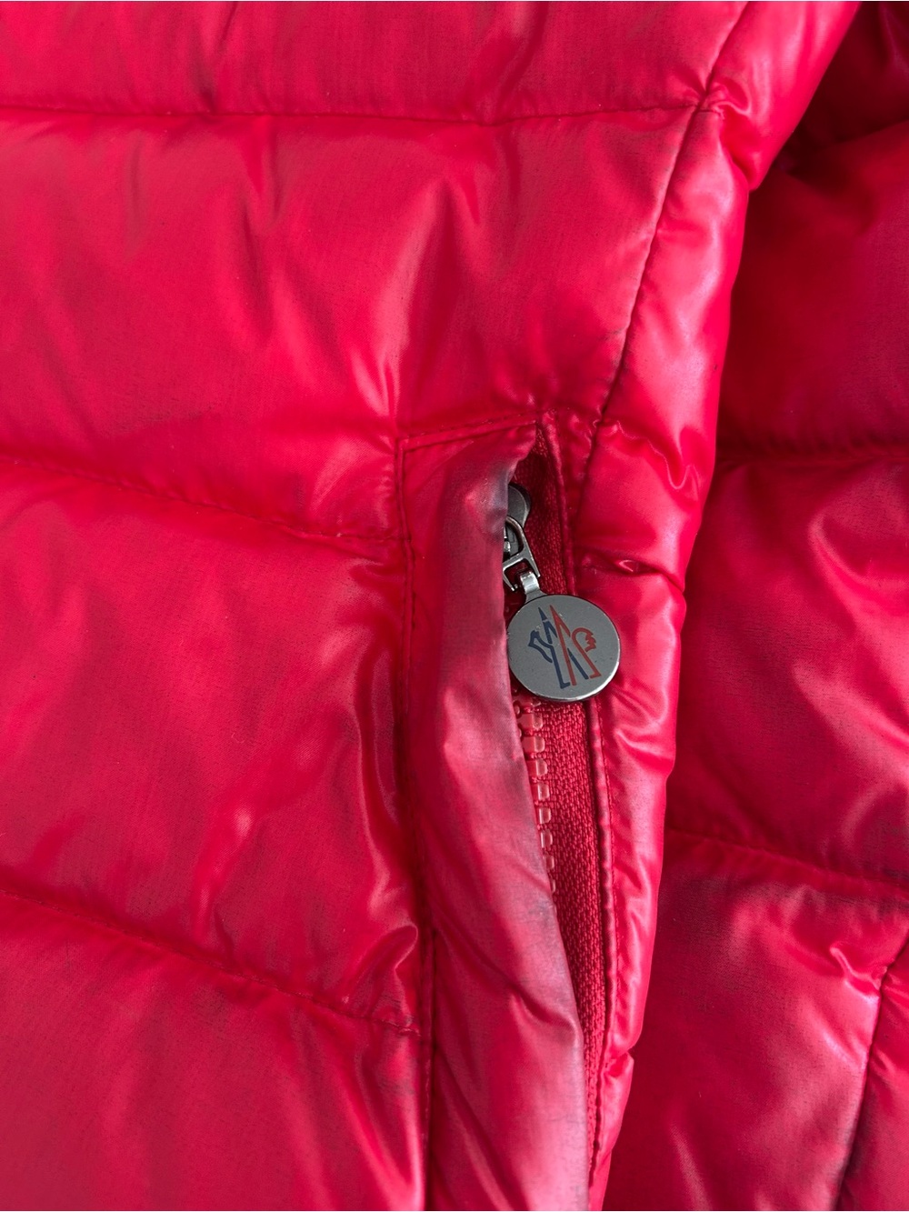 Moncler Grenoble Red Puffer Down Jacket - Picture 8 of 8